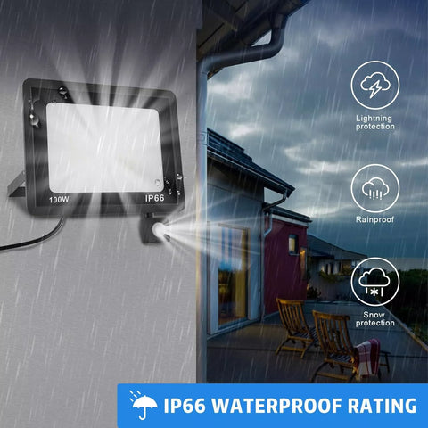 Remote control for 30W LED PIR Floodlight from Alpha Lights with buttons for various settings

