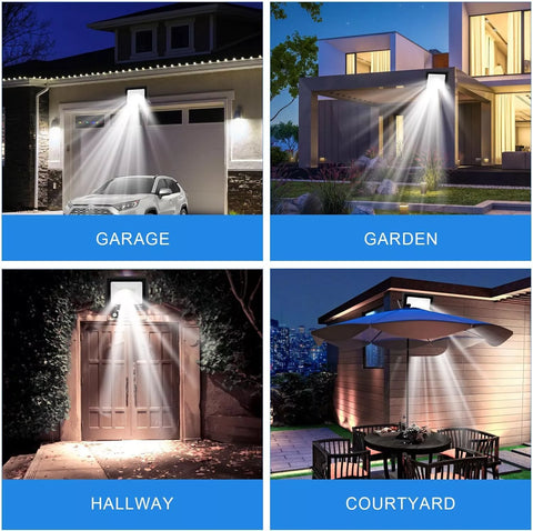 30W LED PIR Floodlight from Alpha Lights in a rainy environment, demonstrating its IP66 waterproof rating

