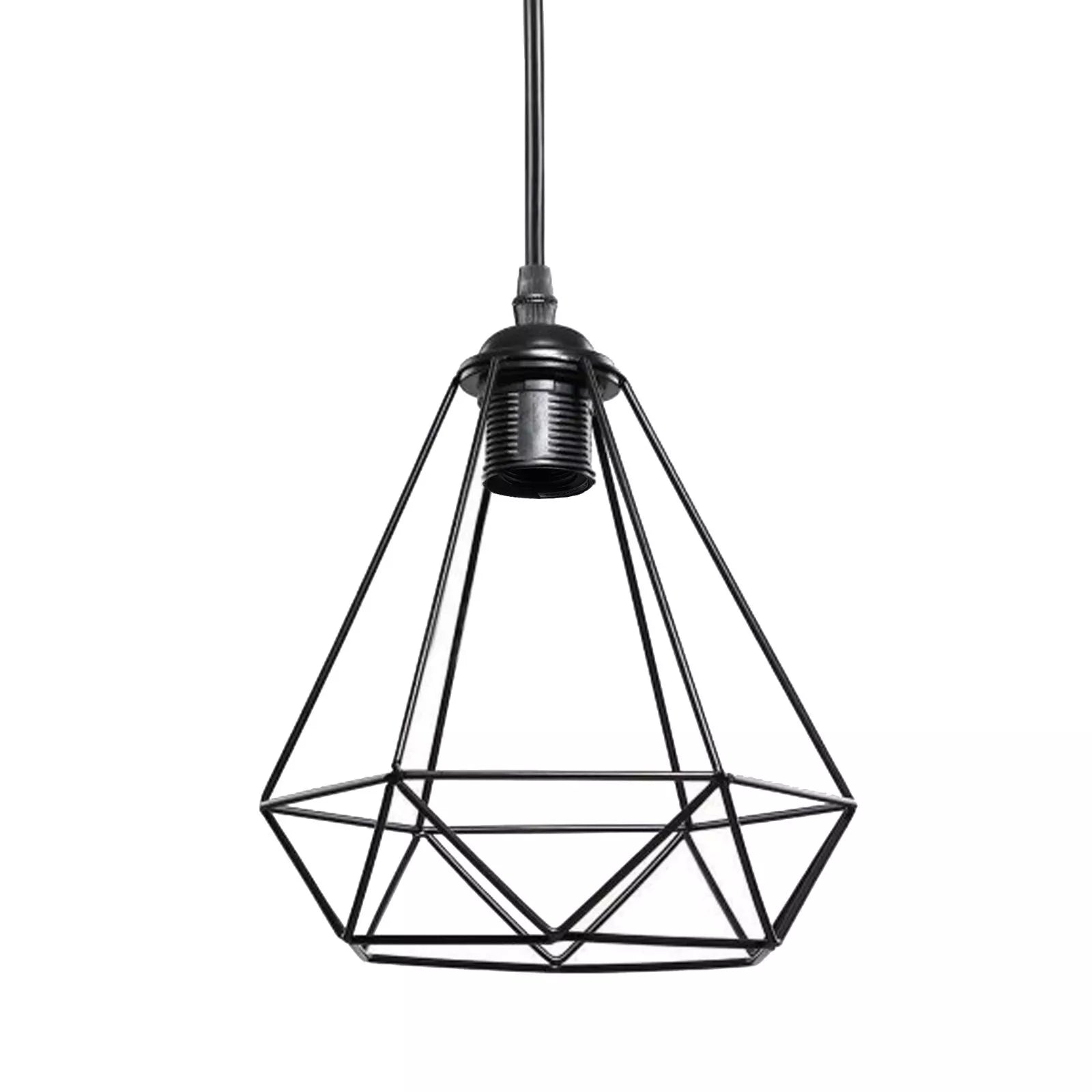 Ceiling Pendant Light Industrial Metal Cage Light LED Hanging Retro Lamp