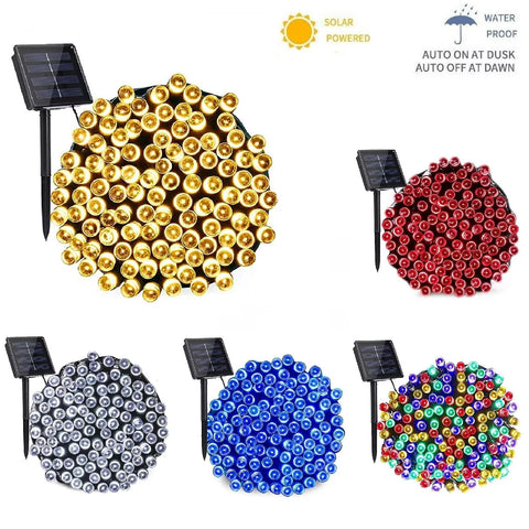 Outdoor solar fairy string lights for garden decoration


