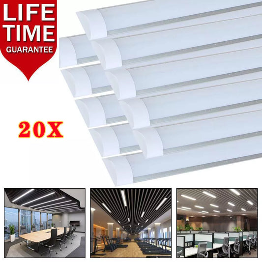 1-5FT LED Strip Light Batten Tube Light Office Shop Garage Ceiling Lamp Daylight