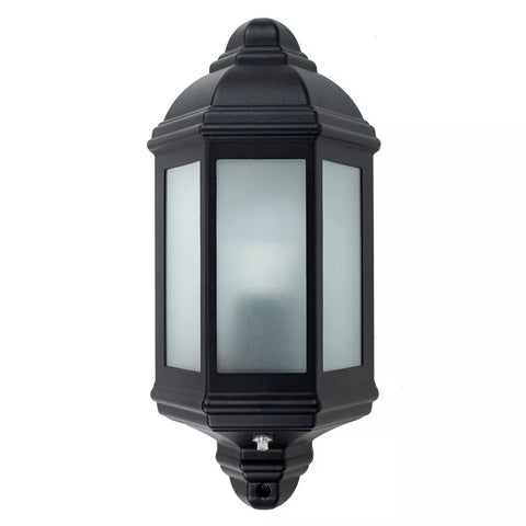 Light installed above side entry door

