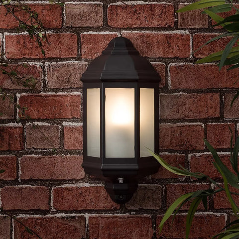 Compact security light for UK patios

