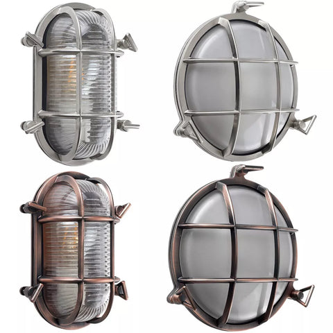 Rugged aluminium LED wall light

