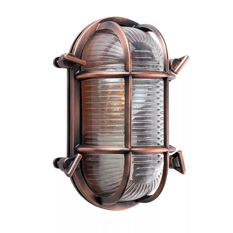 Aluminium wall lamp for outdoor safety lighting

