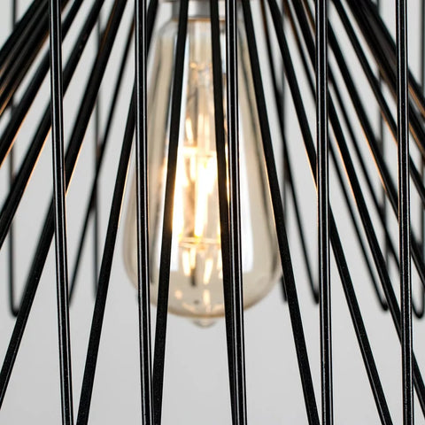 Black metal cage ceiling shade UK
