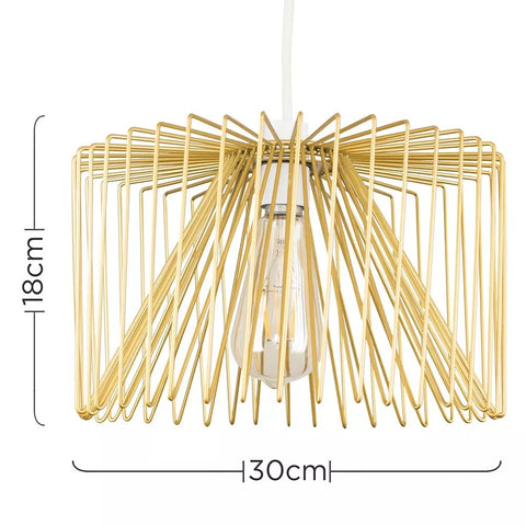 Durable black metal lampshade for ceilings
