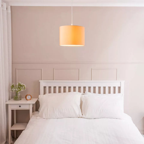 Elegant fabric drum light set
