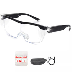 350% Magnifier Glasses With Led Light Magnifying Glasses Loupes Reading Sewing