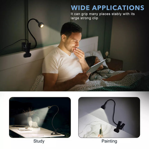 Lamp's compact design fitting in a small workspace


