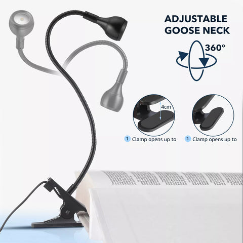 Lamp providing focused light on a study desk

