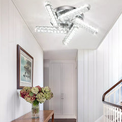 Elegant Living Room Ceiling Light with Crystals UK

