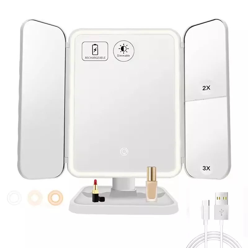 Buy LED Touch Screen Makeup Mirror Light In UK - Shop Now!