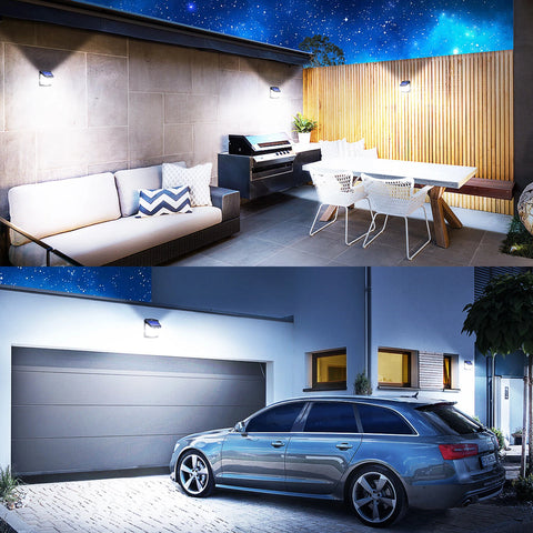 128 LED Solar Motion Sensor Wall Light Outdoor Waterproof Garden Security Lamp