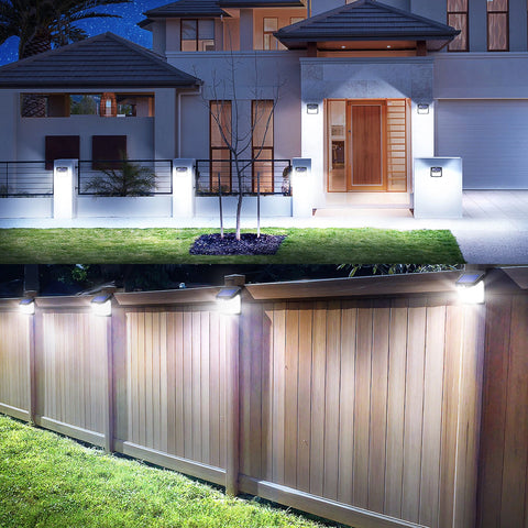 128 LED Solar Motion Sensor Wall Light Outdoor Waterproof Garden Security Lamp
