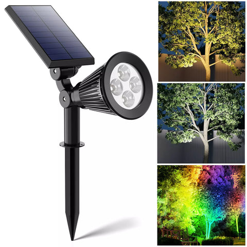 Solar LED Garden Spot Light Outdoor Waterproof Landscape Path Lamp