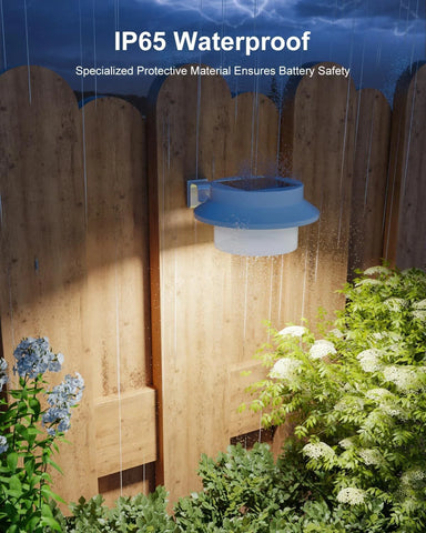 LED Solar Powered Gutter Lights Outdoor Waterproof Wall Lamp