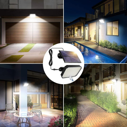 Black LED Solar Motion Sensor Wall Light Outdoor Garden Security Lamp