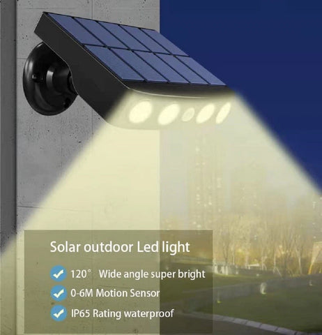 Solar Powered Motion Sensor Wall Light Black – Outdoor Garden Security Lamp
