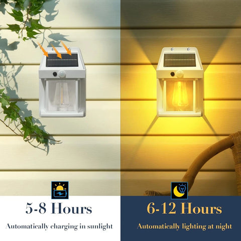 Solar Wall Lantern LED Motion Sensor Outdoor Garden Light