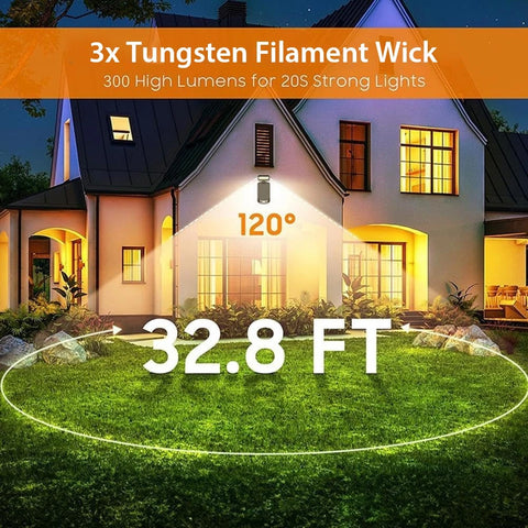 Foldable Solar Motion Sensor Wall Light Waterproof Outdoor Garden Lamp