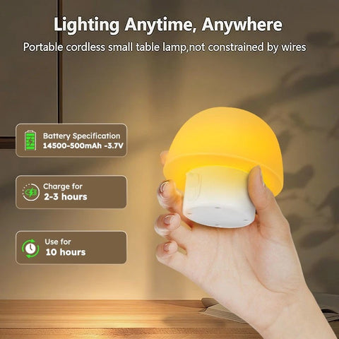 Solar LED Table Lamp White – 4 Modes Dimmable RGB Waterproof Light