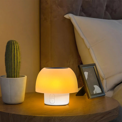 Solar LED Table Lamp White – 4 Modes Dimmable RGB Waterproof Light