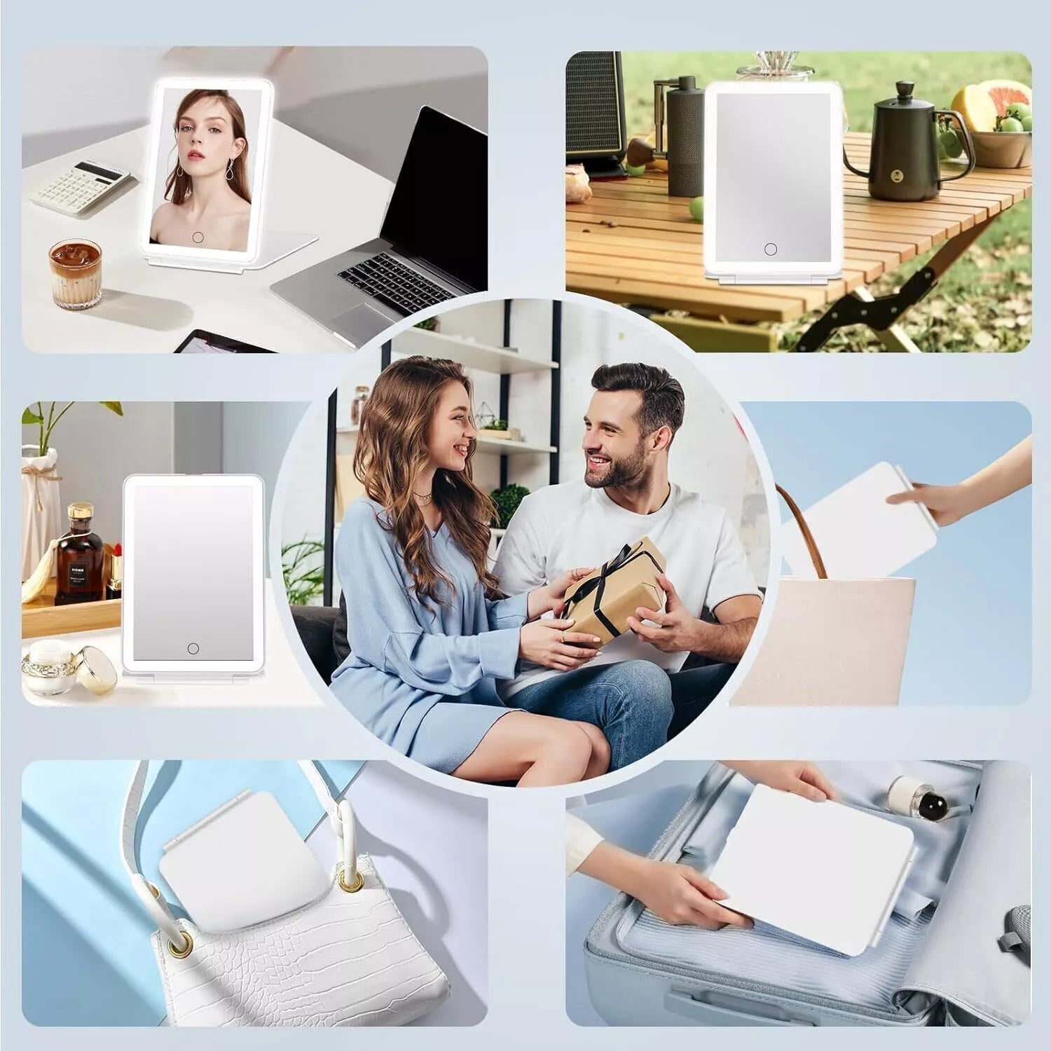 Buy LED Touch Screen Makeup Mirror Light In UK - Shop Now!