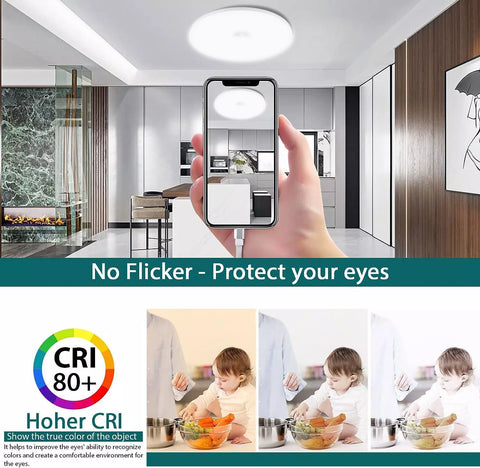 Automatic ceiling light for indoor spaces


