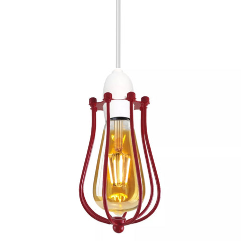 Vintage Ceiling Lightshade Metal Wire Cage Easy Fit Lampshade Hanging Lamp Shade