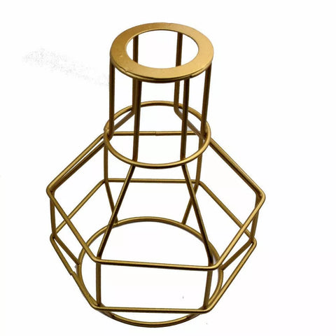 Vintage Ceiling Lightshade Metal Wire Cage Easy Fit Lampshade Hanging Lamp Shade