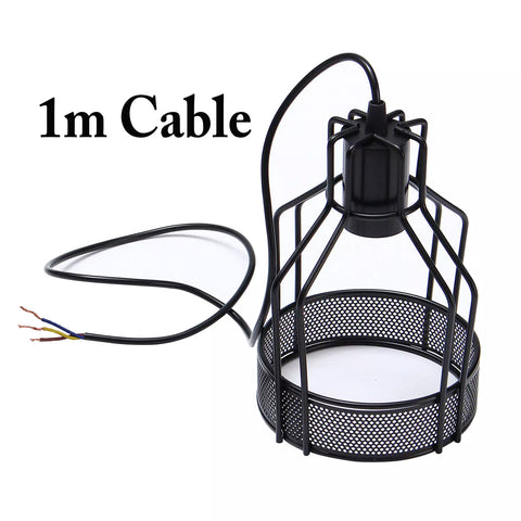 Vintage Ceiling Lightshade Metal Wire Cage Easy Fit Lampshade Hanging Lamp Shade