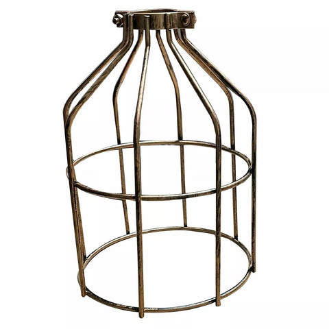 Vintage Ceiling Lightshade Metal Wire Cage Easy Fit Lampshade Hanging Lamp Shade