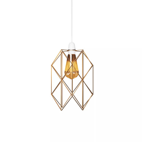 Vintage Ceiling Lightshade Metal Wire Cage Easy Fit Lampshade Hanging Lamp Shade