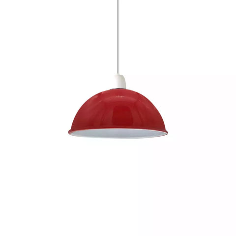 dome pendant light paired with matching kitchen fixtures
