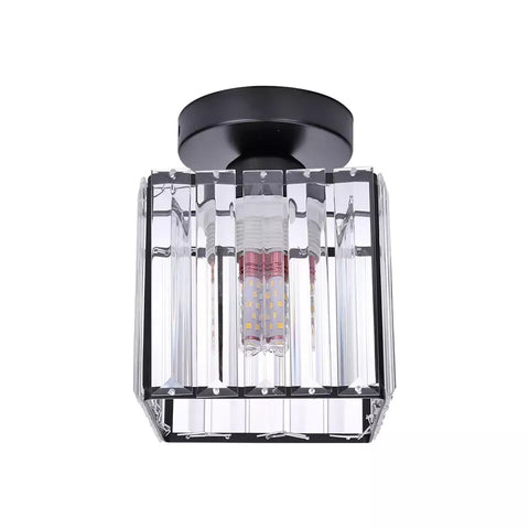 Stylish lighting fixture with crystal embellishments


