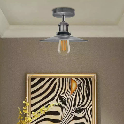 Industrial Ceiling Lamp with Vintage Finish


