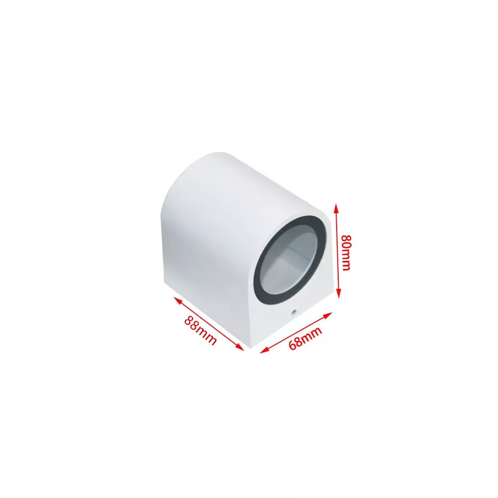 Buy Modern PVC Wall Light in UK – Black & White Up Down GU10 IP65 Outdoor Garden Lamp
