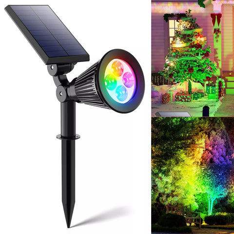 Solar LED Garden Spot Light Outdoor Waterproof Landscape Path Lamp