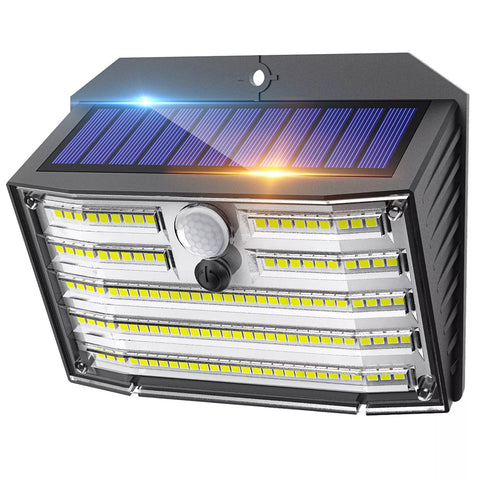 Solar Motion Sensor Wall Light 126LED Outdoor Waterproof Security Lamp