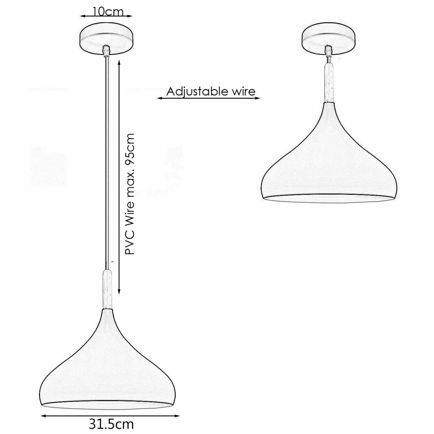 E27 Pendant Light Fixture UK

