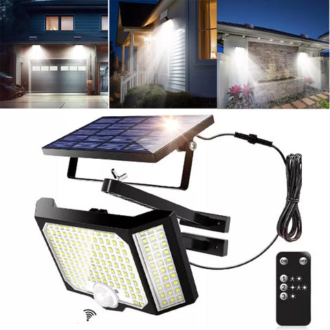 Bright LED light enhancing outdoor ambiance

