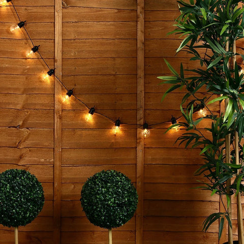 Modern Indoor & Outdoor 20 Clear Globe Festoon String Lights – Decorative Chain Lighting