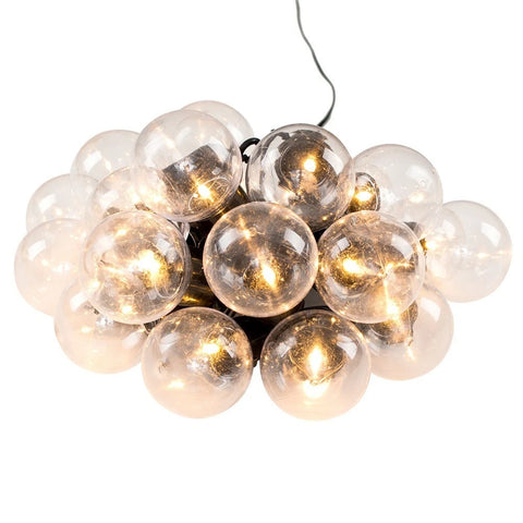 Modern Indoor & Outdoor 20 Clear Globe Festoon String Lights – Decorative Chain Lighting