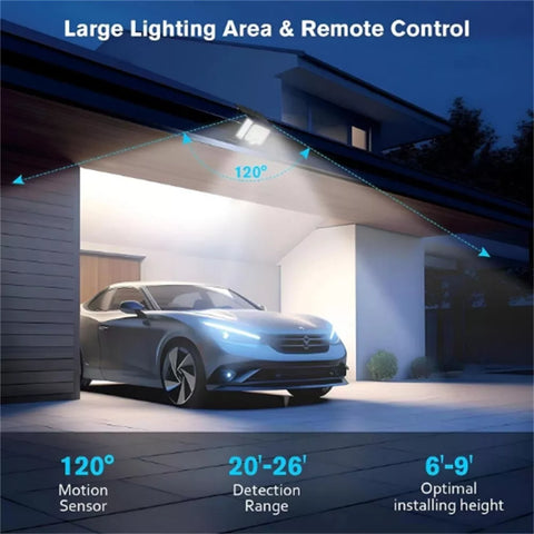 Motion-activated lighting for outdoor spaces

