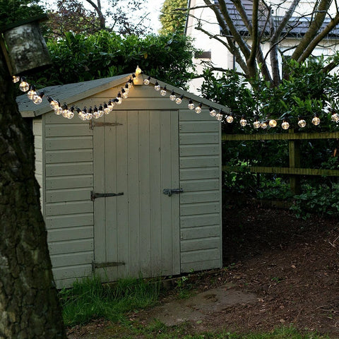 Modern Indoor & Outdoor 20 Clear Globe Festoon String Lights – Decorative Chain Lighting