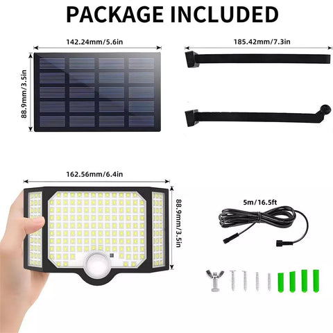 Easy installation of solar wall light with mounting kit

