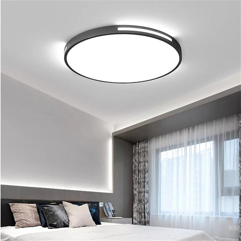 Sleek LED round panel for bedroom lighting UK

