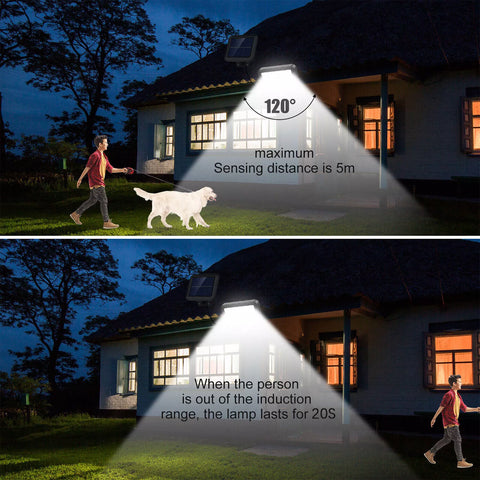 Outdoor security lighting with PIR motion detection feature

