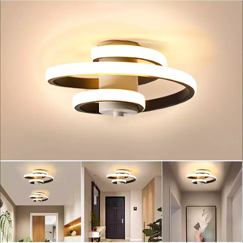 Modern ceiling lamp in UK kitchen setting

